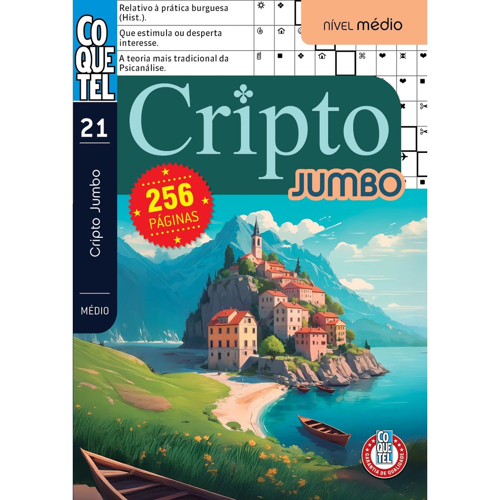 Livro Coquetel Cripto Jumbo | Nível Médio | Ed 21 - Books & Magazines