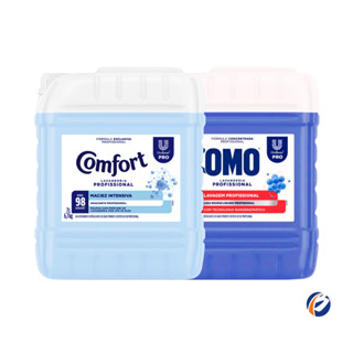 Kit Lavandeira: Lava Roupas Líquido Lavanderia Pro Omo 7L + Amaciante Lavanderia Pro Comfo...
