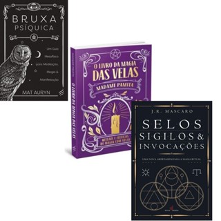 Kit Bruxa Psiquica + O Livro da Magia das Velas + Selos, Sigilos e Invocações em Oferta na Shopee