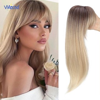 WANXI Topper Cabelo Com Franja De , Extensões Liso Toppers Sintético , Aumenta O Volume Do em Oferta na Shopee