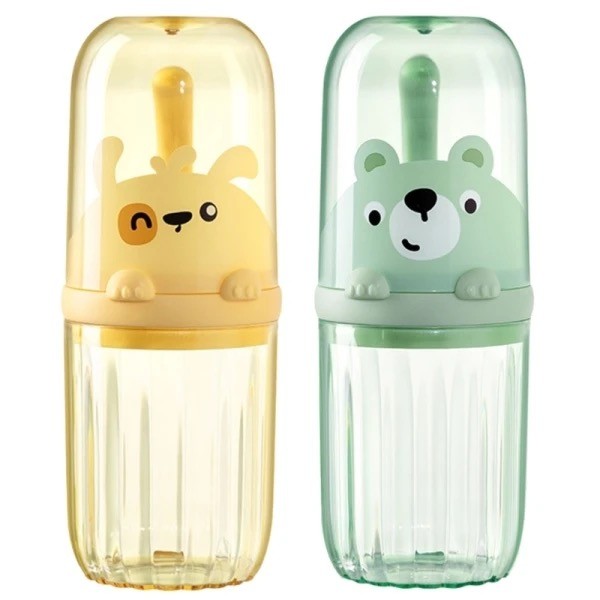 Copo Higiêne Bucal Viagem Escova Dentes Portátil Infantil em Oferta na Shopee