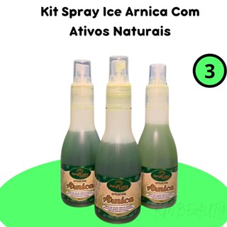Kit 3 Spray Contra Dores no Corpo Ice Arnica  A Pronta Entrega 150ml em Oferta na Shopee