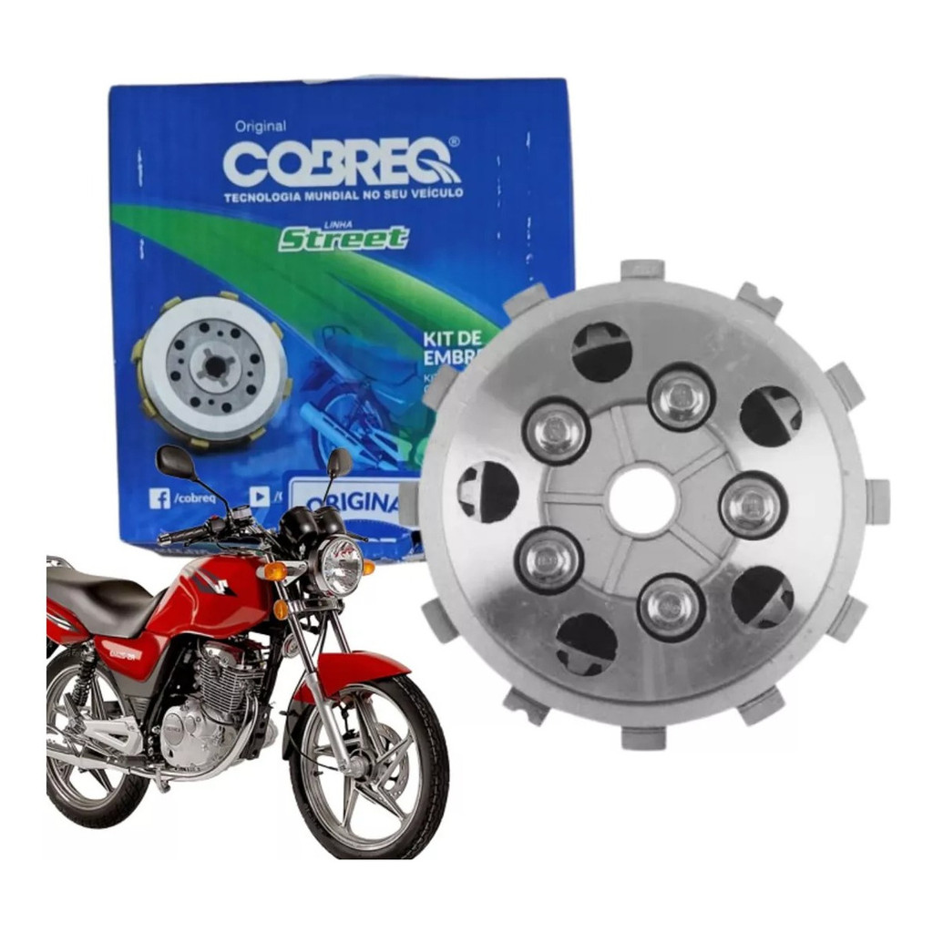 Kit Embreagem Completo Suzuki Yes Intruder 125 2005 À 2016 Original Cobreq