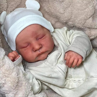 Boneca Reborn Bebê Realista em Silicone com Olhos Fechados Pode Tomar Banho Envio Imediato em Oferta na Shopee