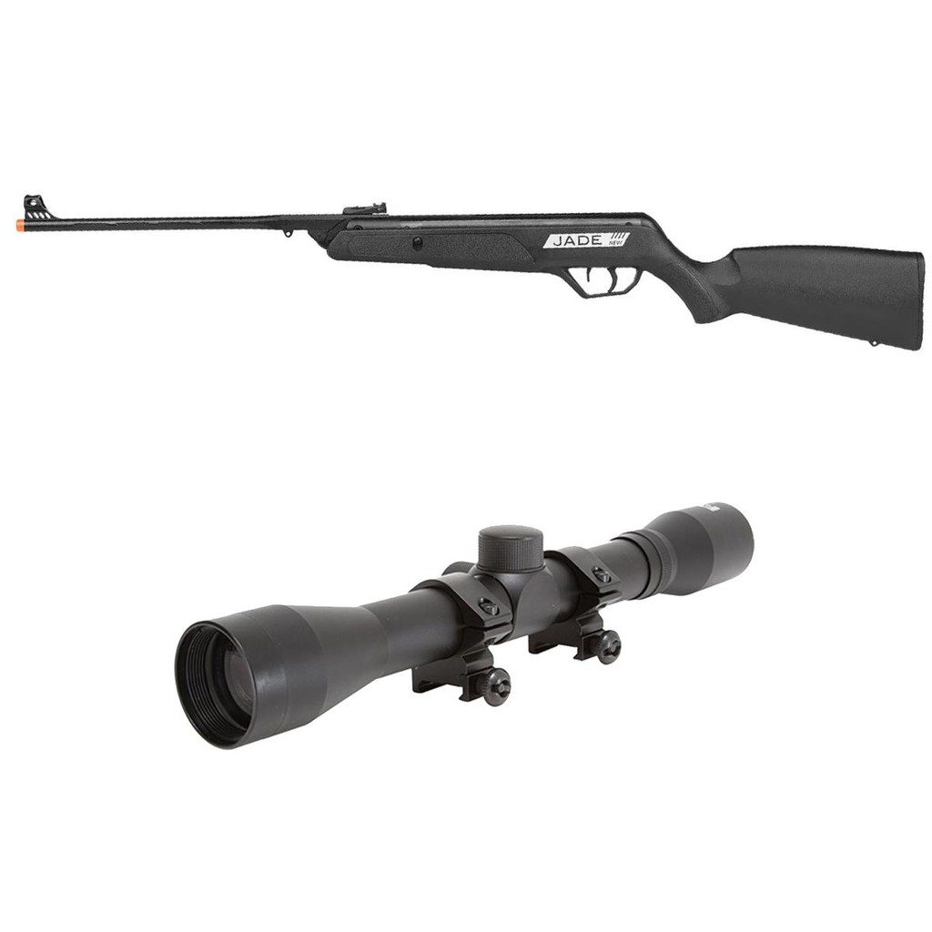 Carabina de Pressão New Jade Oxidada 5.5mm - CBC + Luneta 4x32 em Oferta na Shopee