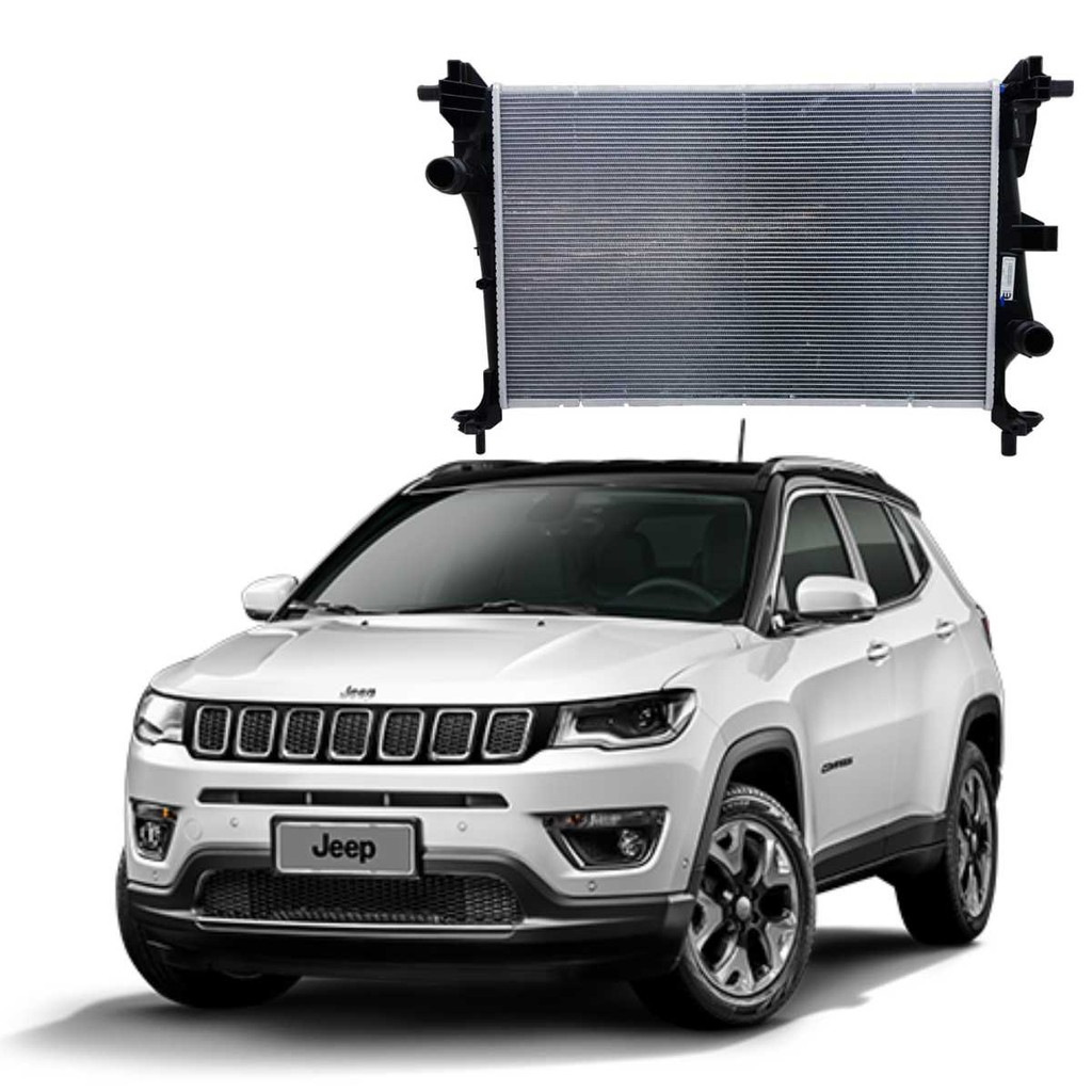 Radiador de Agua Jeep Compass 2016 a 2019 2.0 Diesel - Original Mopar - 51965906 - Barra Parts