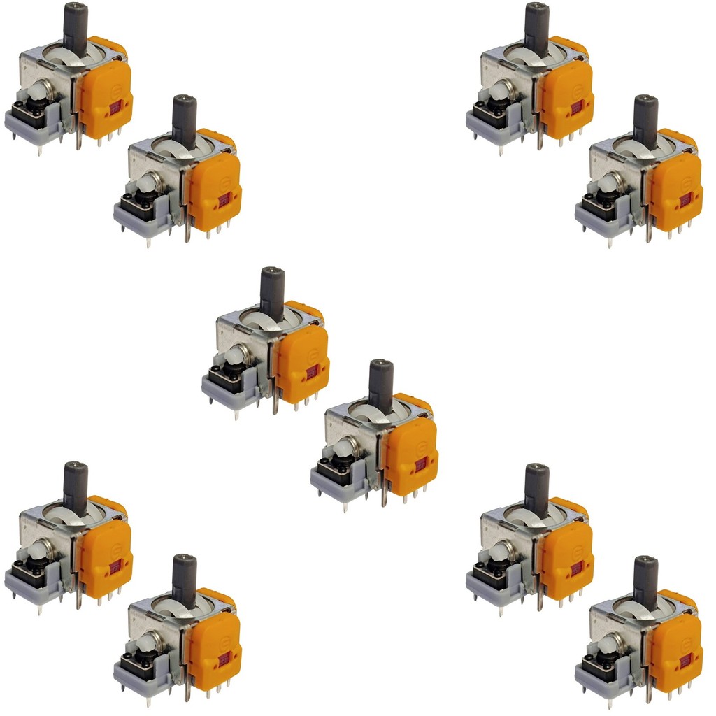 Kit 10 Analógicos 3D Magnético Hall Effect Controle Nintendo Switch PRO