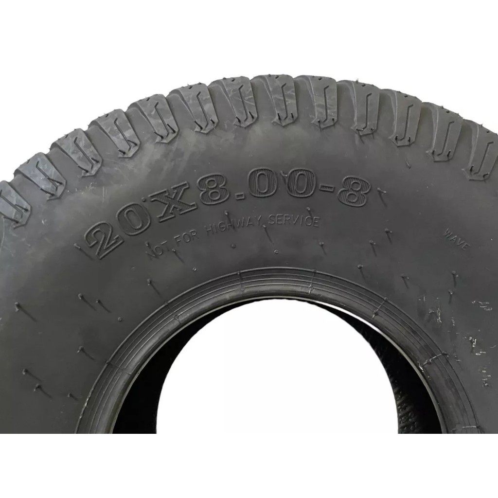 Pneu 20x8.00-8 Cortador Grama Scooter Elétrica Carrinho Golf aro 8 polegadas 4 lonas TL WAVE — imagem 2 de 2