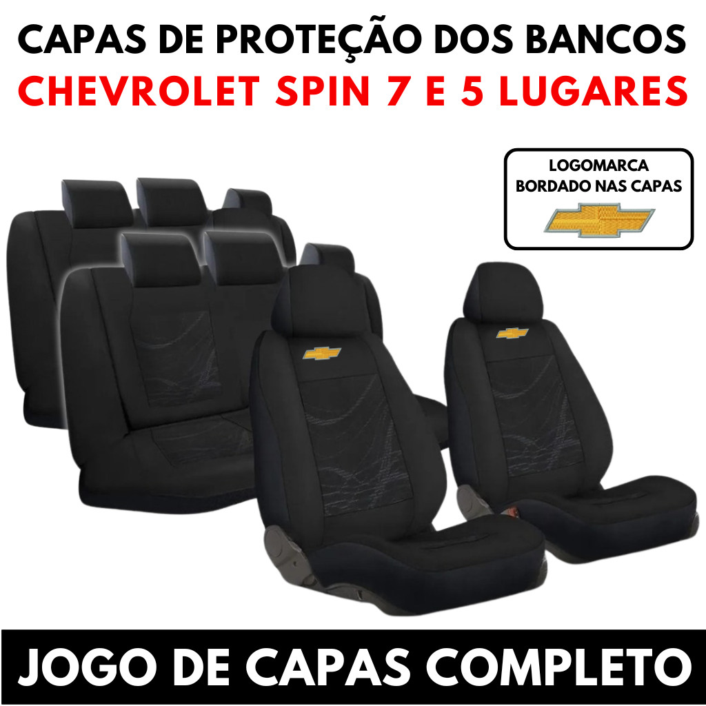 Capa Dos Banco Chevrolet Spin, Tecido Grosso Modelos Zafira 7 Lugares, Zafira 5 Lugares Gm