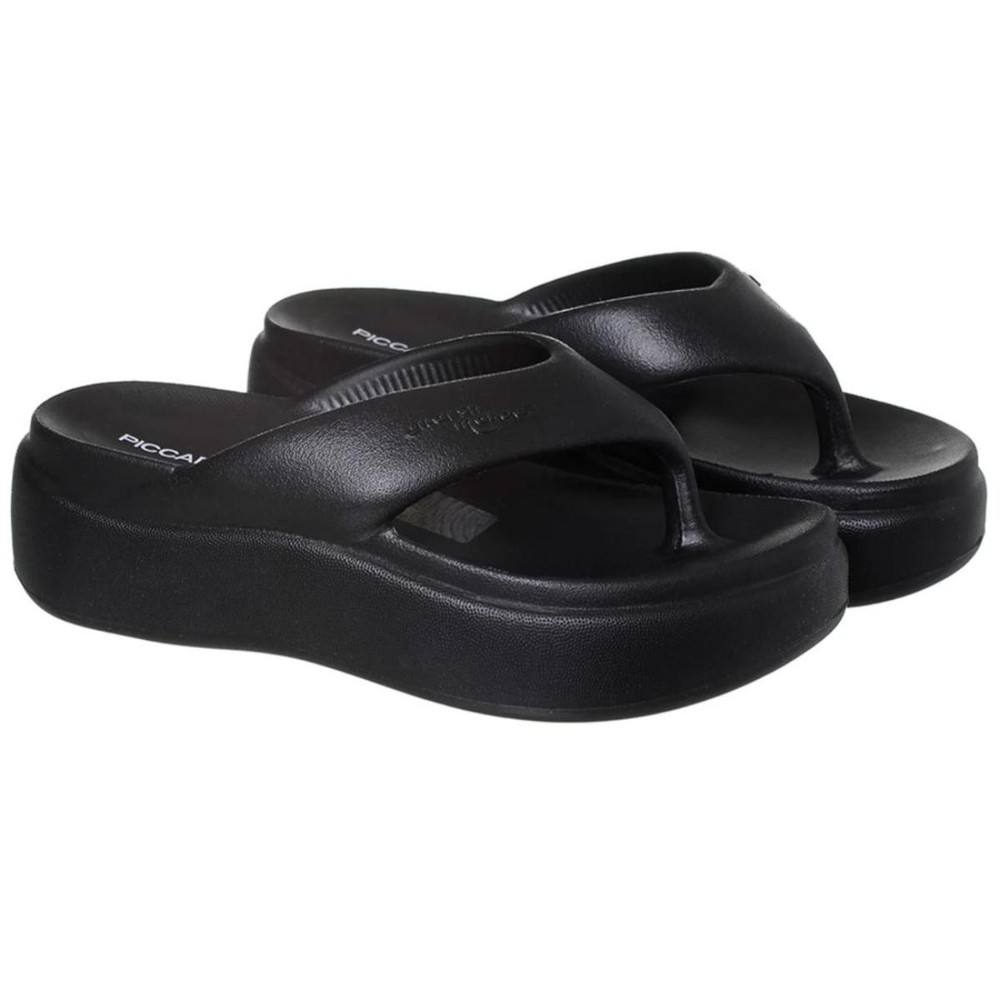 Chinelo Piccadilly Plataforma Marshmallow Feminino - Preto em Oferta na Shopee