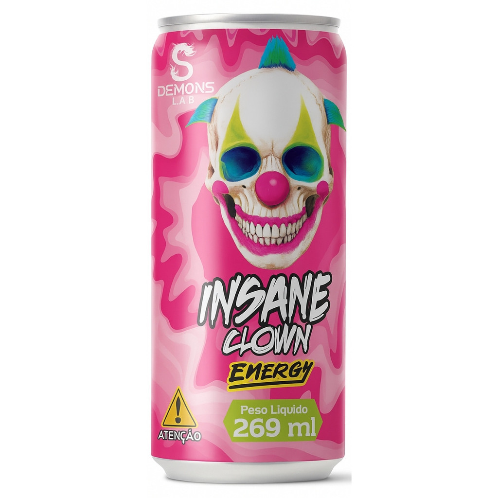 Pré Treino Insane Clown Energy Lata 269ml Demons Lab Pink Lemonade em Oferta na Shopee