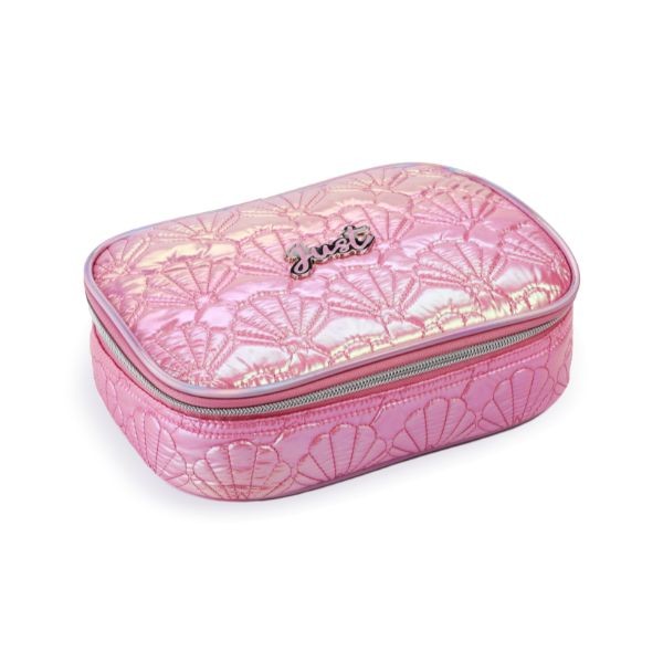 Estojo Box Organizador Holografico Conchas Escolar Meninas