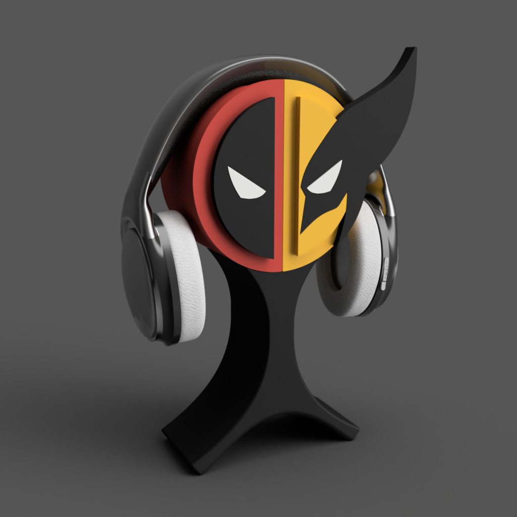 Suporte Fone Ouvido Mesa Headset Gamer Deadpool E WOLVERINE com e sem fio pc Universal Display Rack