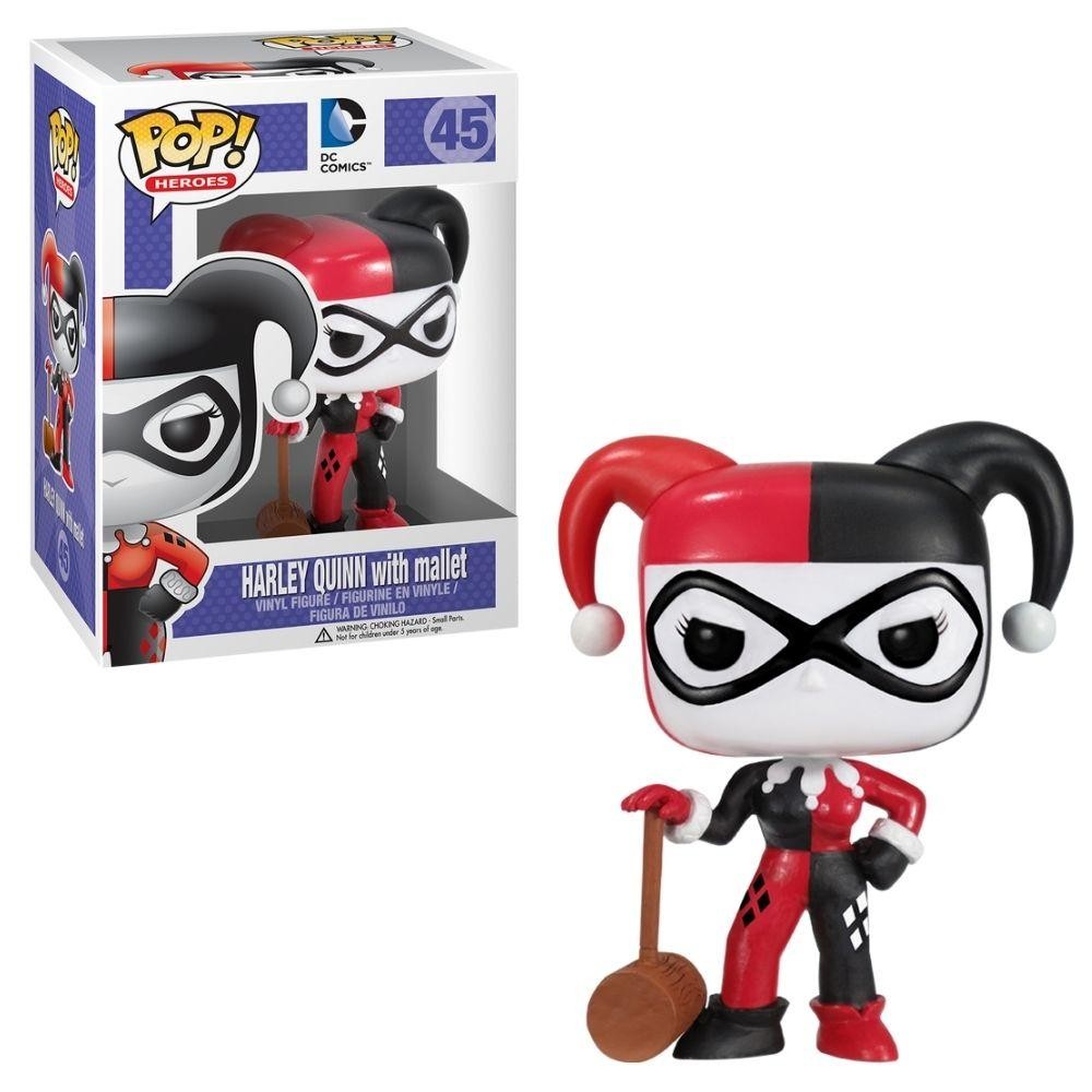 Boneco Funko POP! Harley Quinn com Martelo – DC Comics