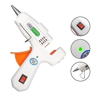 PISTOLA COLA QUENTE BRANCA PEQUENA BICO FINO 20w liga desliga / ARTESANATO em Oferta na Shopee