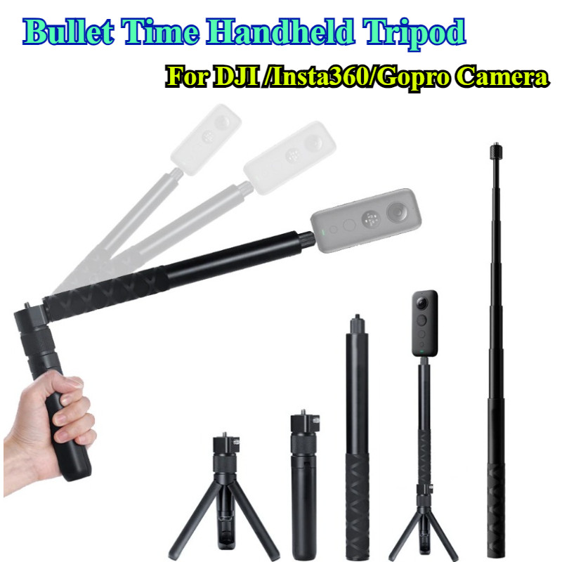 Bastão De Selfie Invisível Para DJI OSMO 360 Insta360 X5 Bullet Time Tripé Portátil Acessórios Câmera