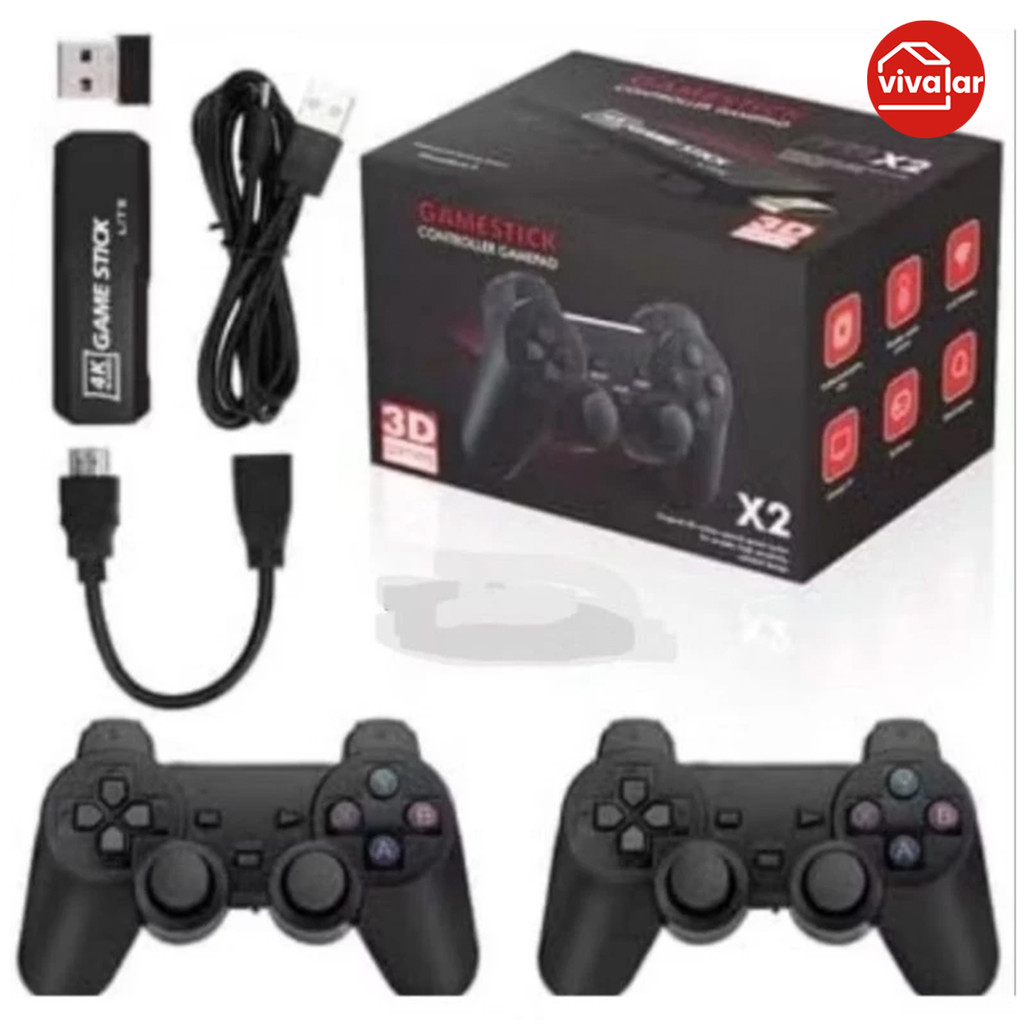 Joystick 2 - Console 4K GD10, 64GB, 37k jogos + 2 ctrls, entrega rápida Jogos retrô para PSP PS1 GBA em Oferta na Shopee