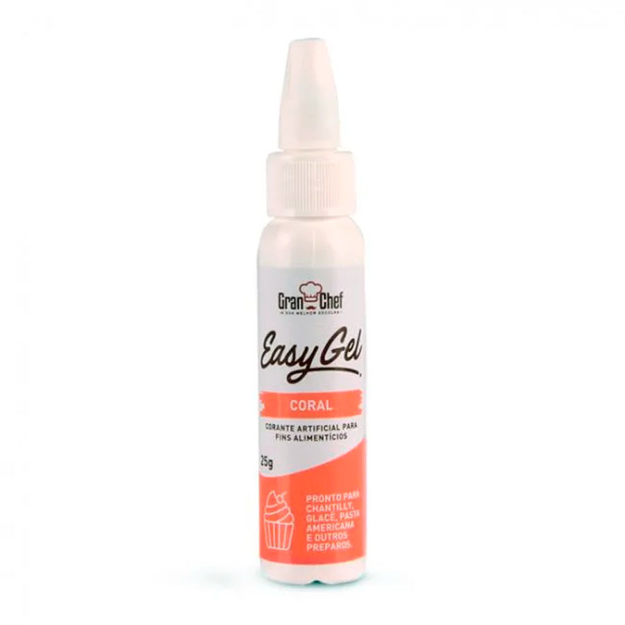 Corante Easy Gel Coral 25g GranChef