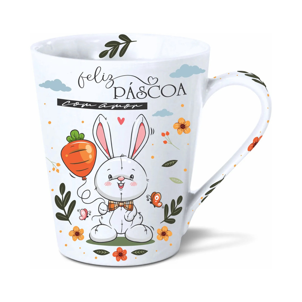 Caneca 290 ML - "Páscoa com Amor" em Oferta na Shopee