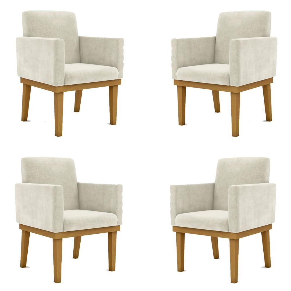 KIT 4 Cadeiras Reforçada Escritório Poltrona Black Friday - Home & Living