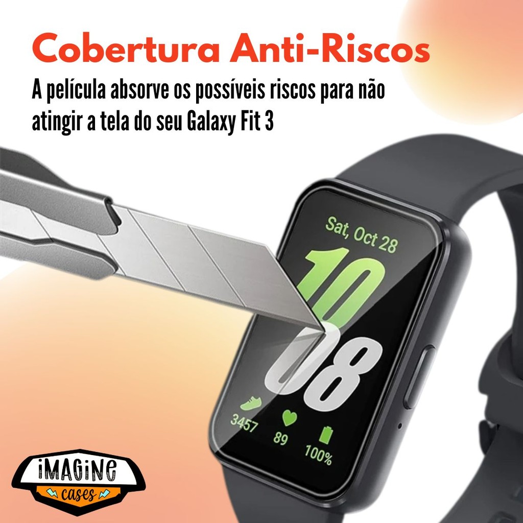 Kit Com 2x Películas Nano 3D Proteção Para Galaxy Fit 3