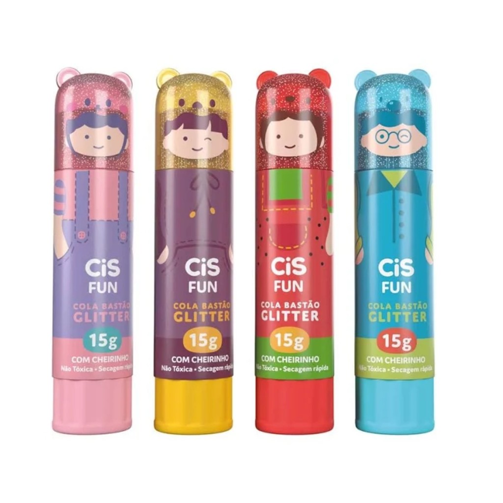 Cola em Bastão CIS Fun com Glitter e Cheirinho 15g - CIS