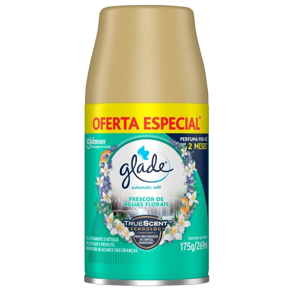 Purificador de Ar Glade Refil Automatic Frescor Aguas Florais 269ml - Home & Living