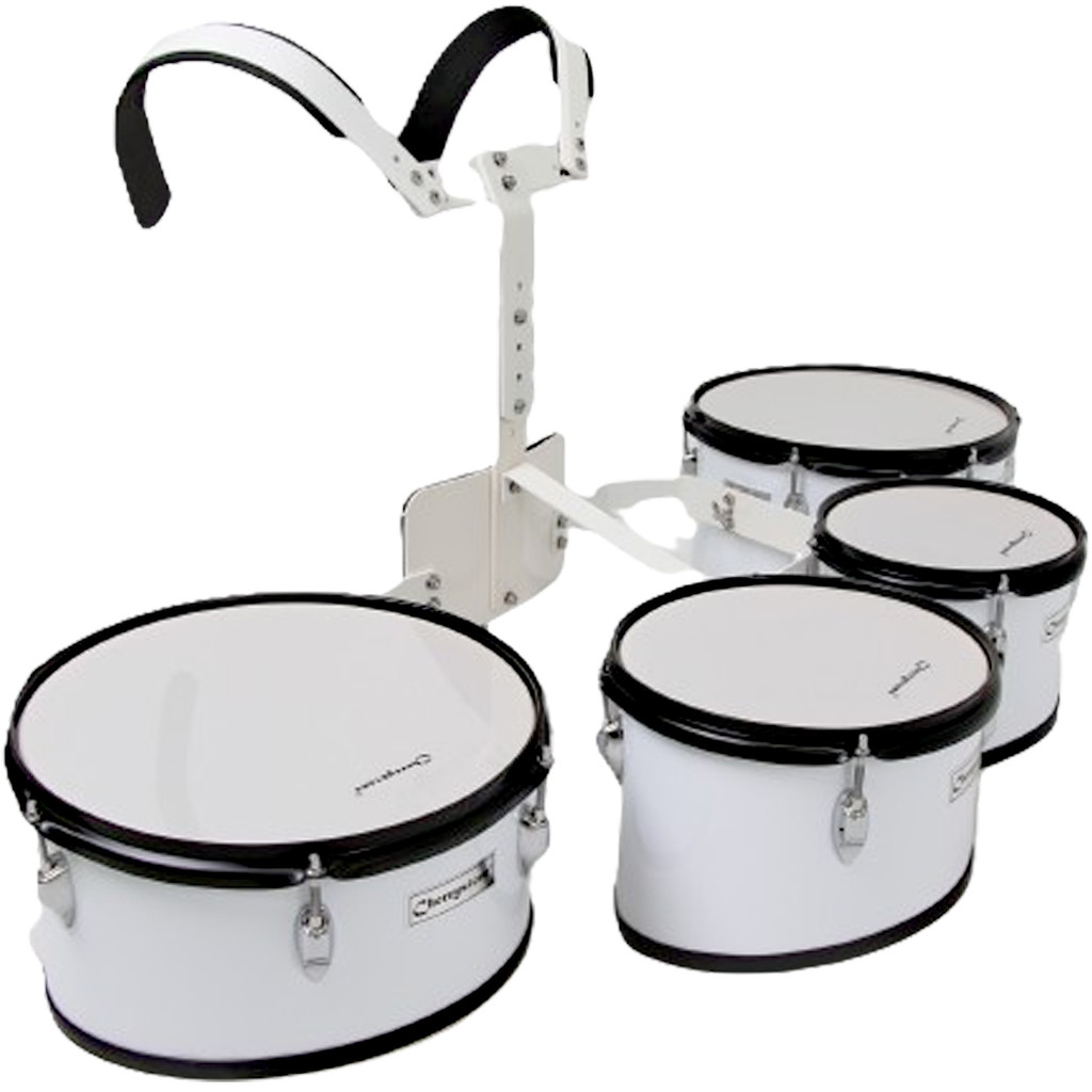 Quadritom com Colete - Tenor Drum Tom Fanfarra Banda Marcial Dreamer 890