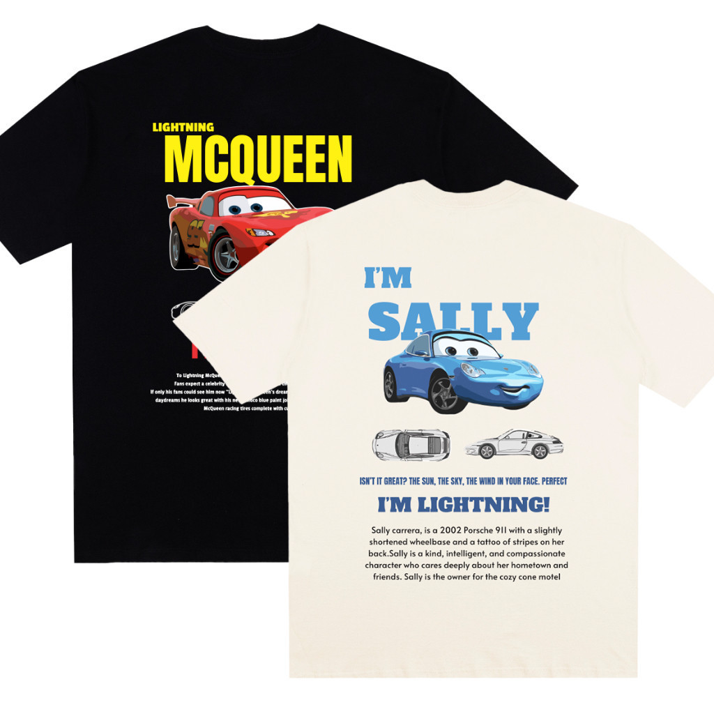 camisa Conjunto camisetas streetwear COUPLE MCQUEEN e SALLY KIT CASAL LANÇAMENTO fashion trendbox