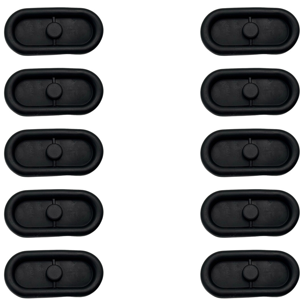 Conjunto 10 Tampões Oval Assoalho Gol Saveiro Voyage Polo Fox