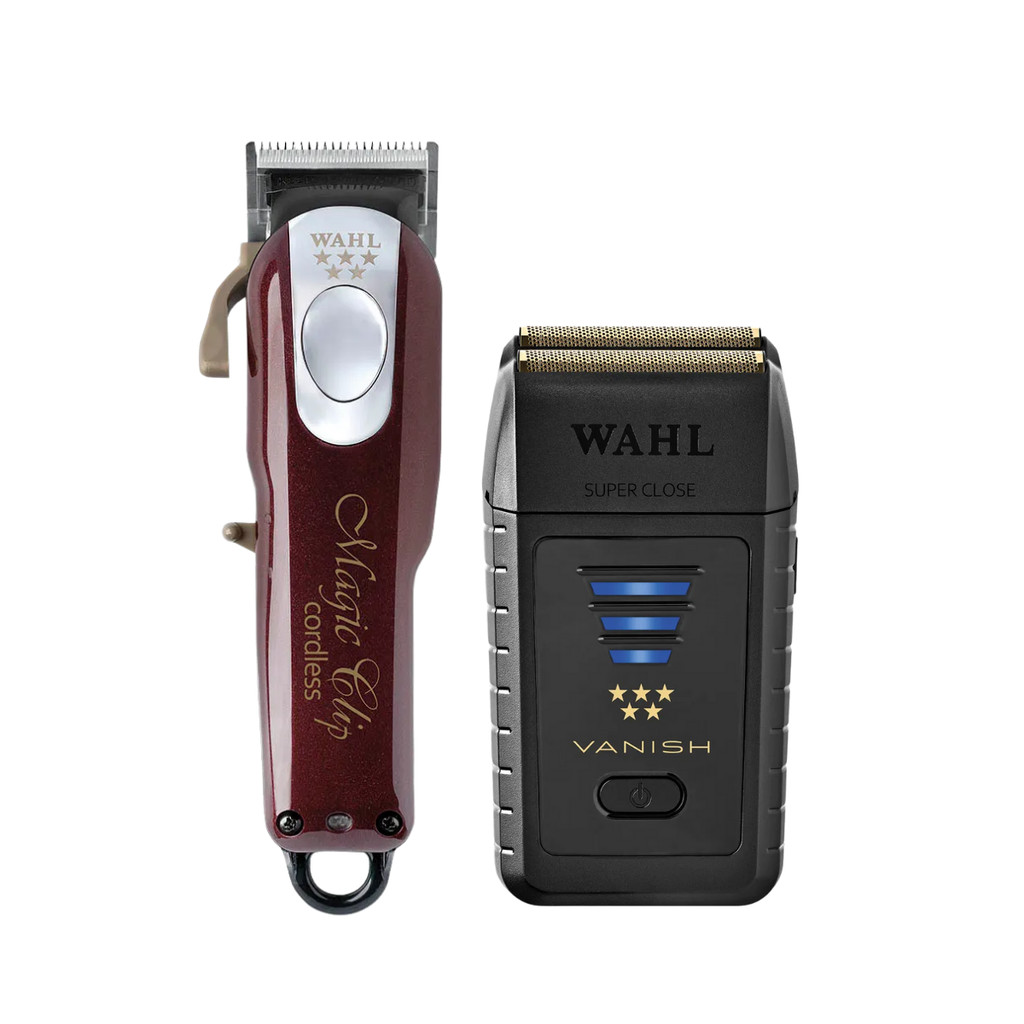Kit Original Wahl Magic Clip Vanish Maquina de Corte e Acabamento Profissinal Barbearia