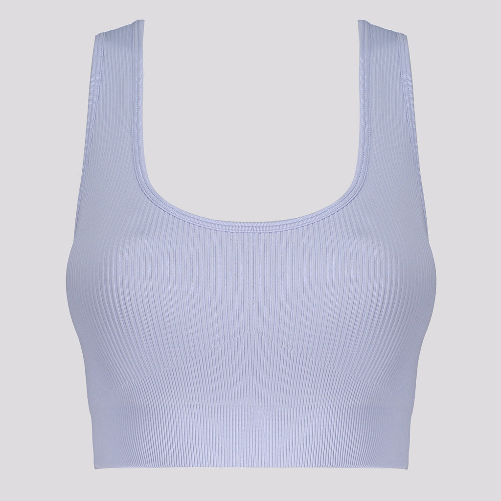 Top Hering Sem Costura Feminino Azul Claro em Oferta na Shopee