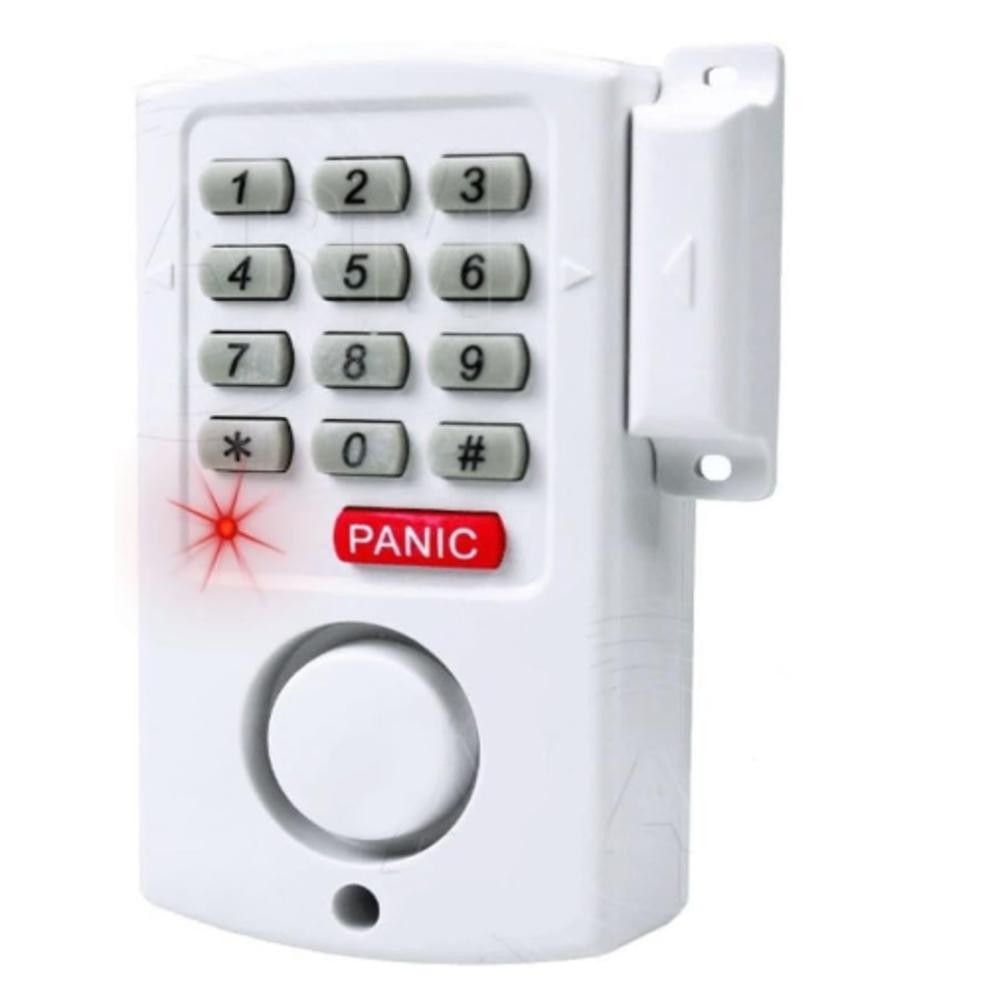 ALARME SEM FIO COM SENHA KIT RESIDENCIAL COMERCIAL SISTEMA PROTECAO NUMERICO BOTAO PANICO SENSOR MAGNETICO