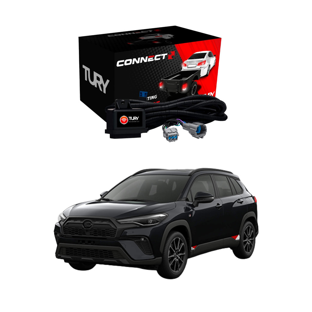 Módulo de Proteção Elétrica para Engate Corolla Cross 2024 Tury CONNECT5.1DR Acessório Automotivo