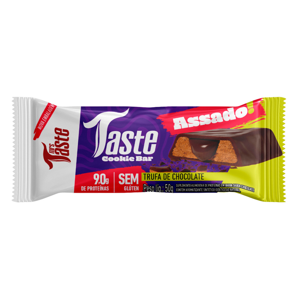 BARRA DE PROTEÍNA MRS TASTE COOKIE BAR TRU. DE CHOCOLATE 50G