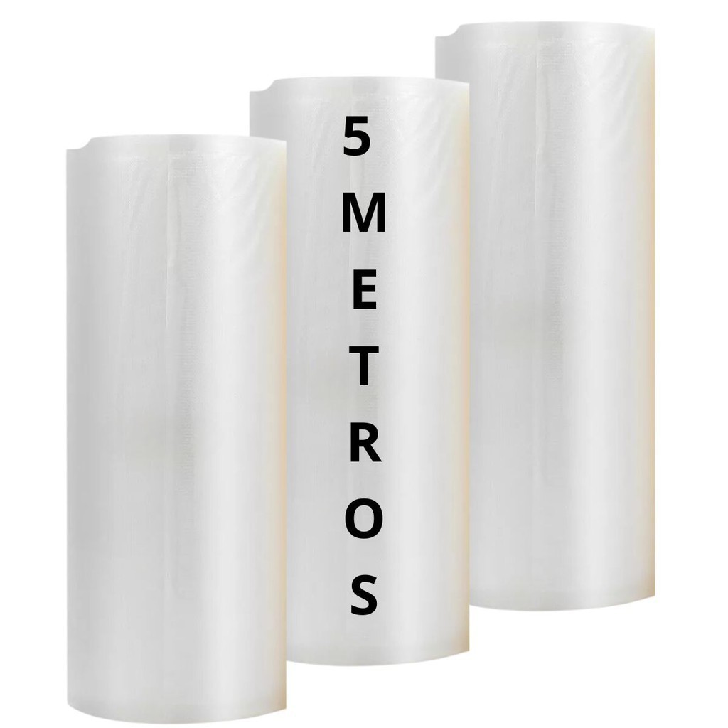Kit C/1/3 Rolos Saco 30cmX5m Embalagem Ranhuras P/Seladora A Vácuo GA103-BUSCABUSCABR em Oferta na Shopee