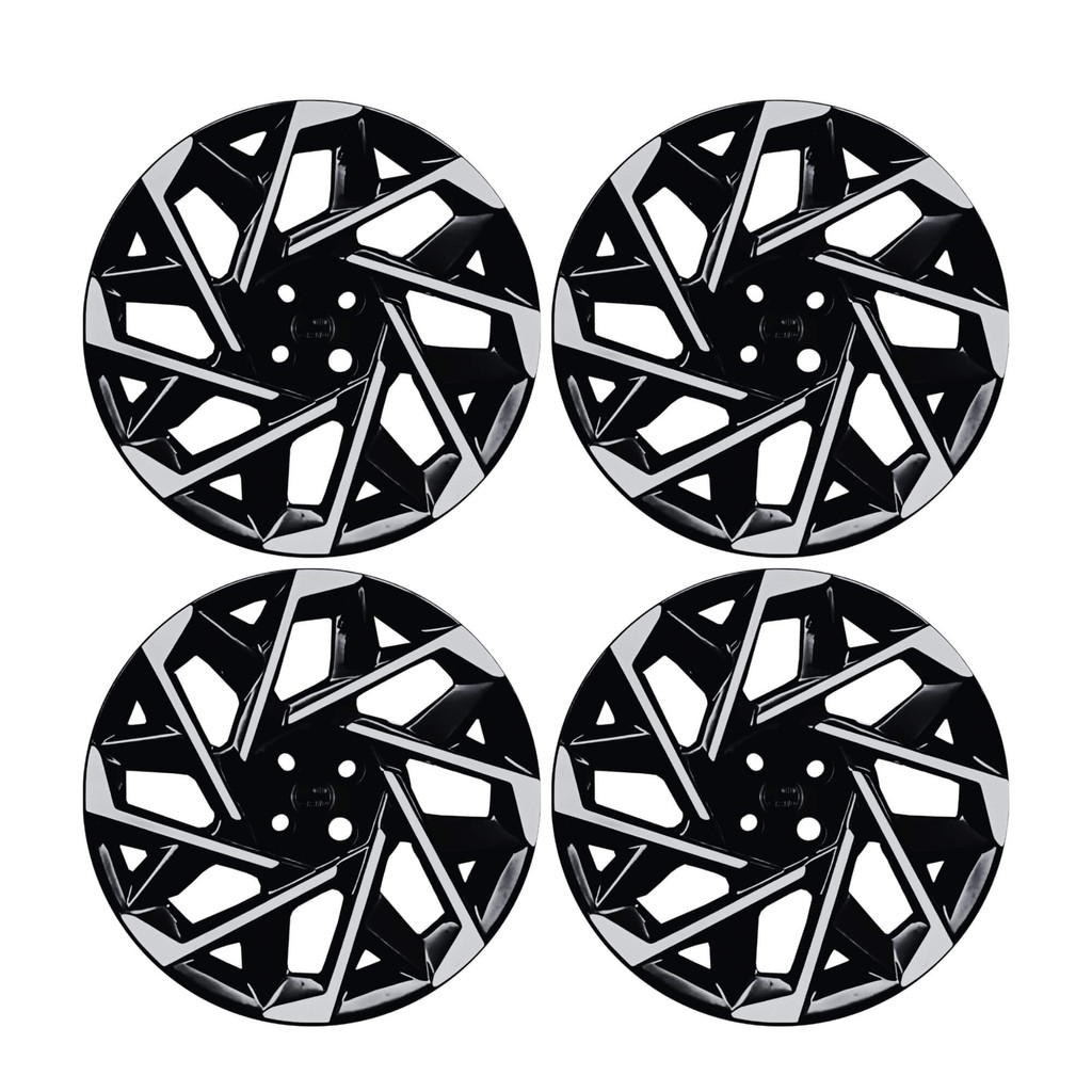 Calota Aro 14" Preto/Prata Modelo Sport Creta 2025 Jogo c/4 Calotas Grid - 203CB-PBP-E em Oferta na Shopee