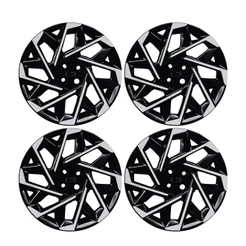 Calota Aro 14" Preto/Prata Modelo Sport Creta 2025 Jogo c/4 Calotas Grid - 203CB-PBP-E