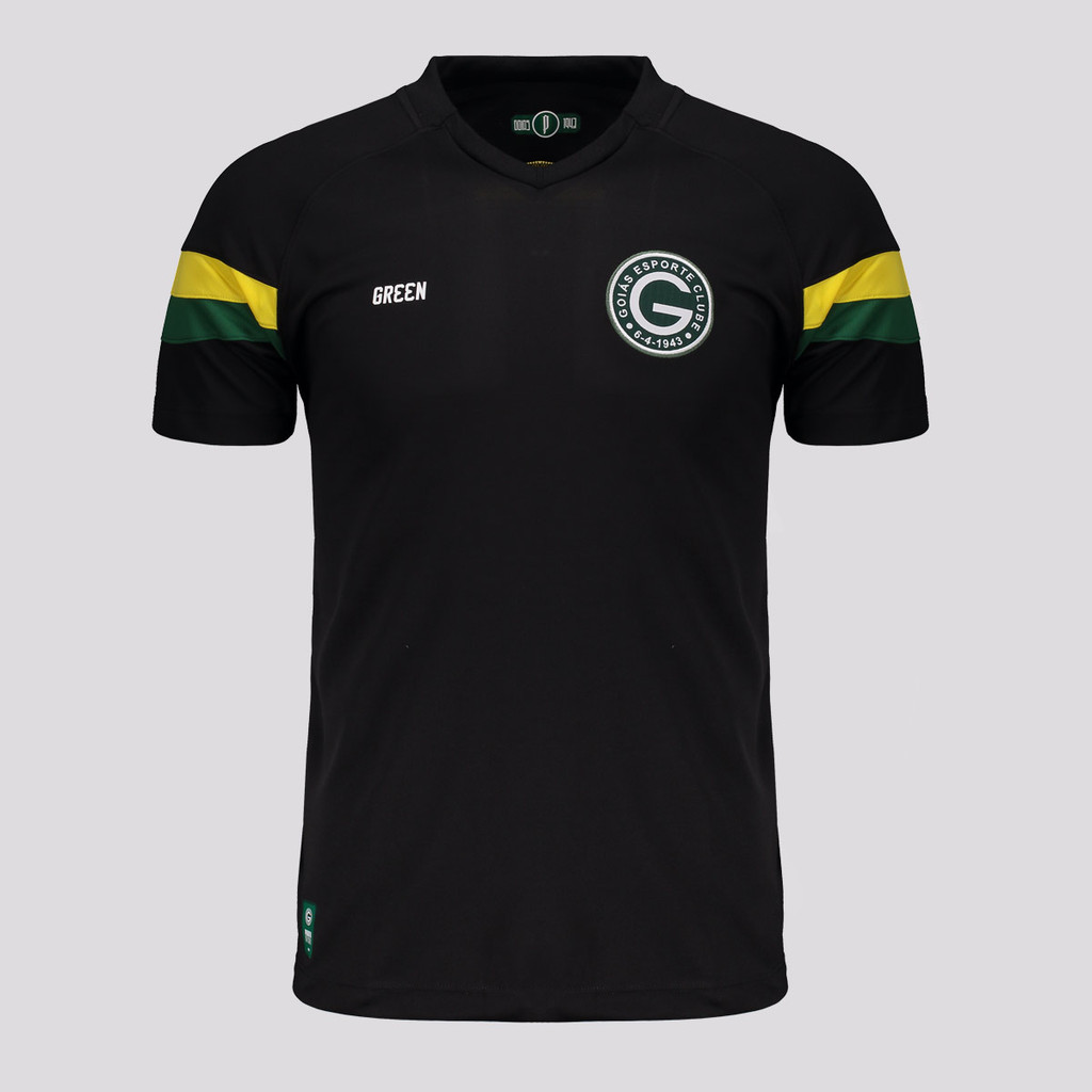Camisa Gr33n Goiás Treino Atleta 2024 Infantil Preta