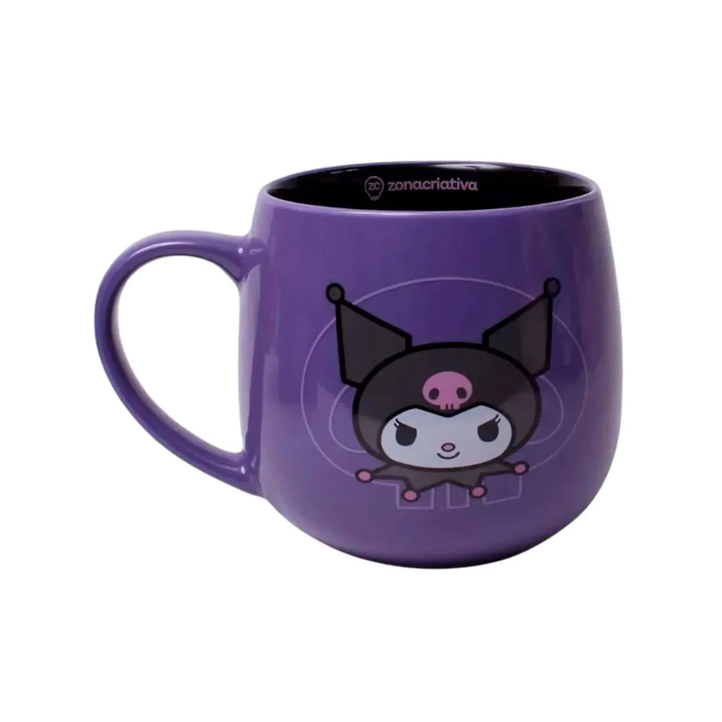 Caneca Maggie 400ml em Cerâmica Kuromi Coração Zona Criativa - 10026423 em Oferta na Shopee