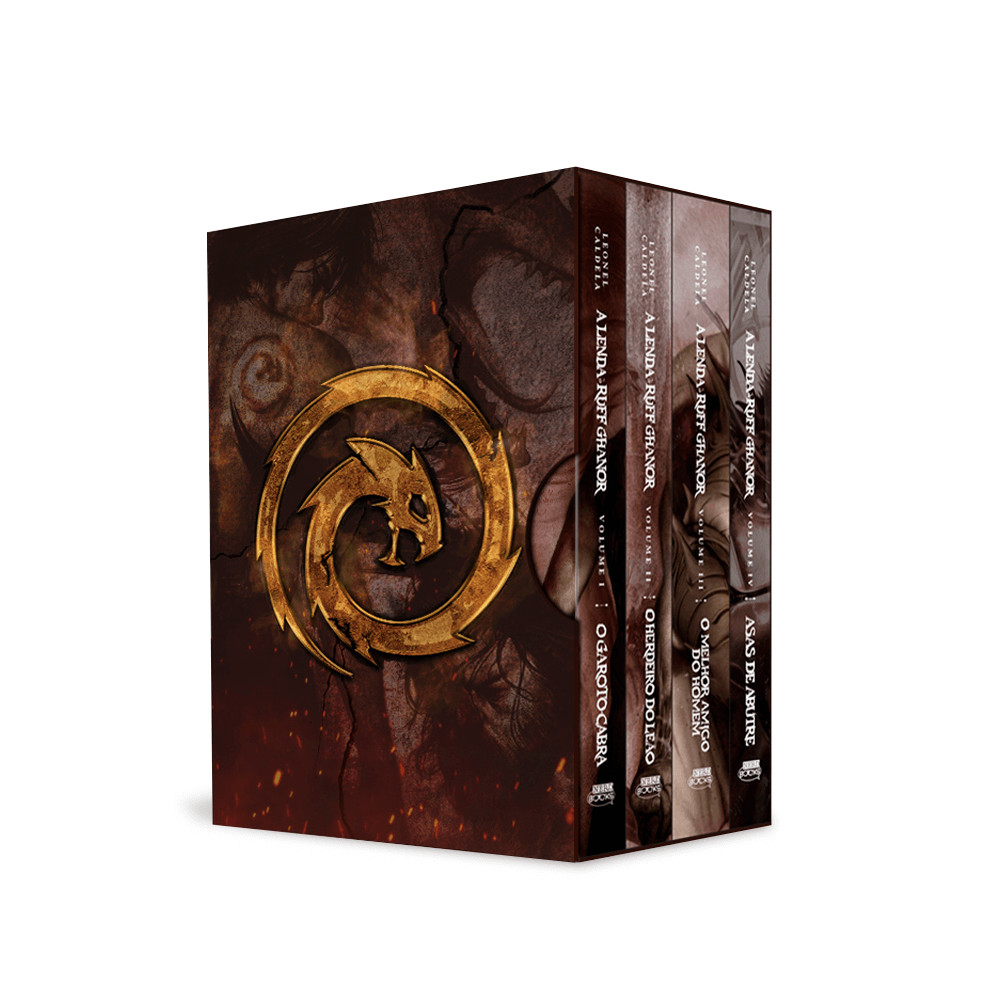 Capa do livro Livro - A Lenda de Ruff Ghanor - Série Completa - por Leonel Caldela - Editora Jambô