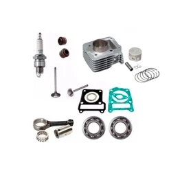 Kit Cilindro Ybr/factor125 Pistao Biela Rolamento Vela Junta