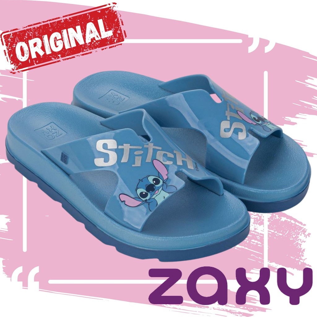 Chinelo Stitch Slide Disney Adulto Grendene  Macio Sandália Original Babuche Confortável Zaxy