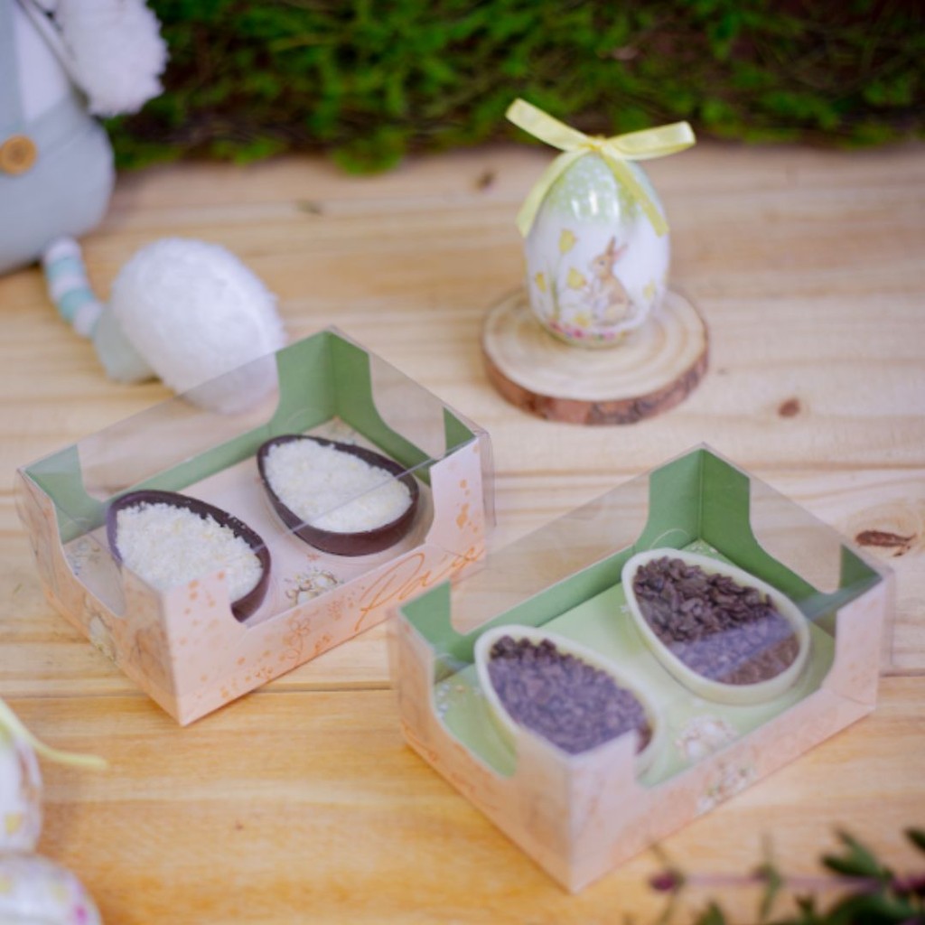 05 CAIXAS DEGUSTACAO ENCANTO 2 X 50G - COELHINHO ENCANTADO- DUPLA FACE 5378 (PÁSCOA IDEIA 2025) em Oferta na Shopee