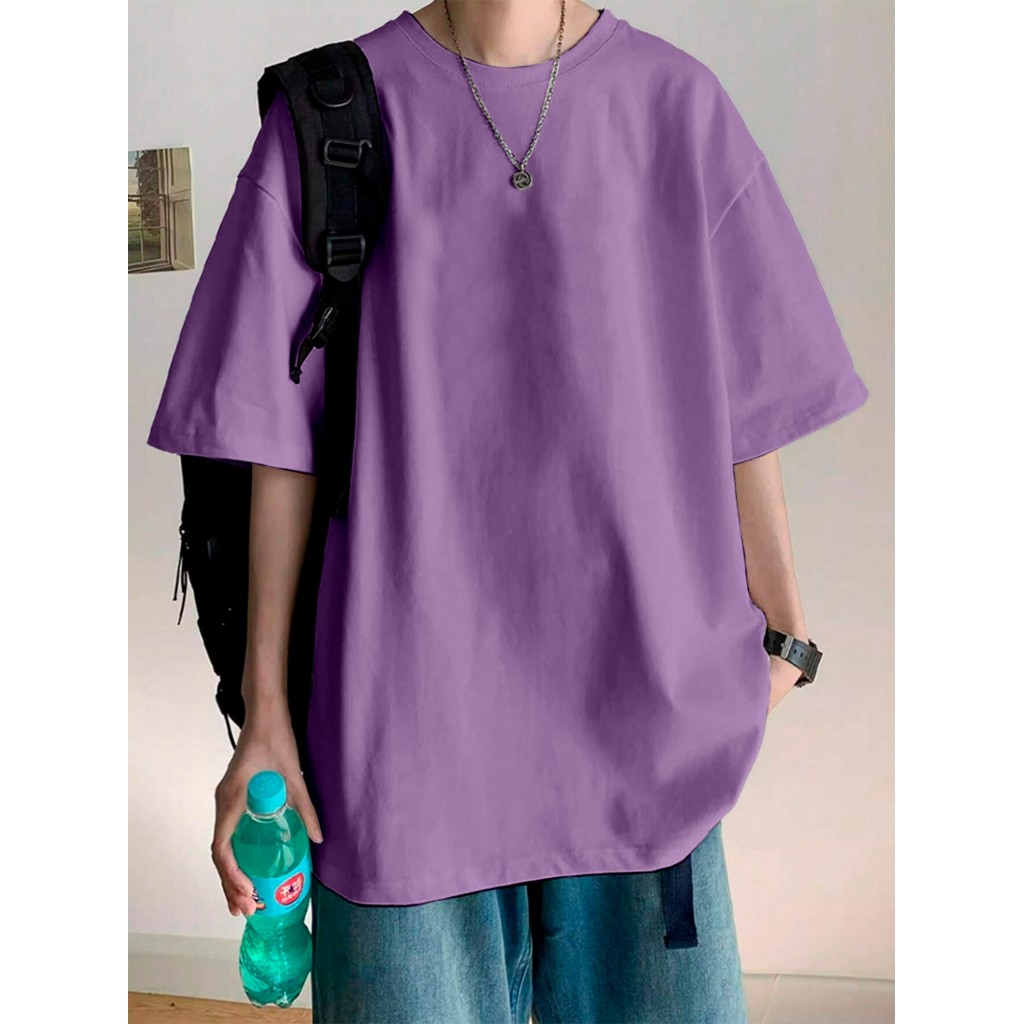 Blusa Sem Estampa Variadas Camiseta Cores Casual Simples Camisa T Shirt Estampa Oversized Unissex