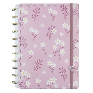 Caderno Inteligente Pink Blossom By Sof, Grande, 80 folhas, offset 90g em Oferta na Shopee