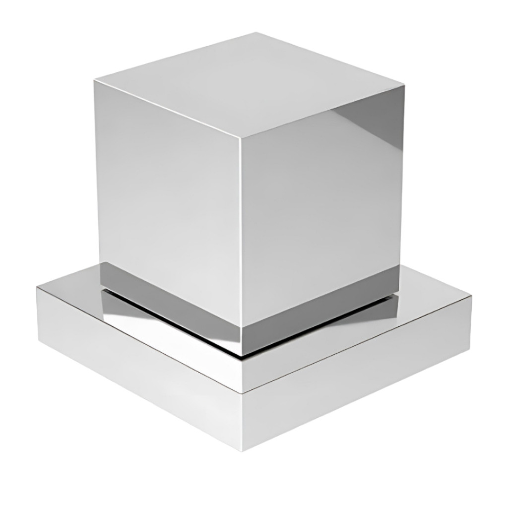 Acabamento Quadrado De ABS Para Registro Chuveiro Pressão Gaveta 1/2 Ou 3/4 Padrão Deca - Cromada