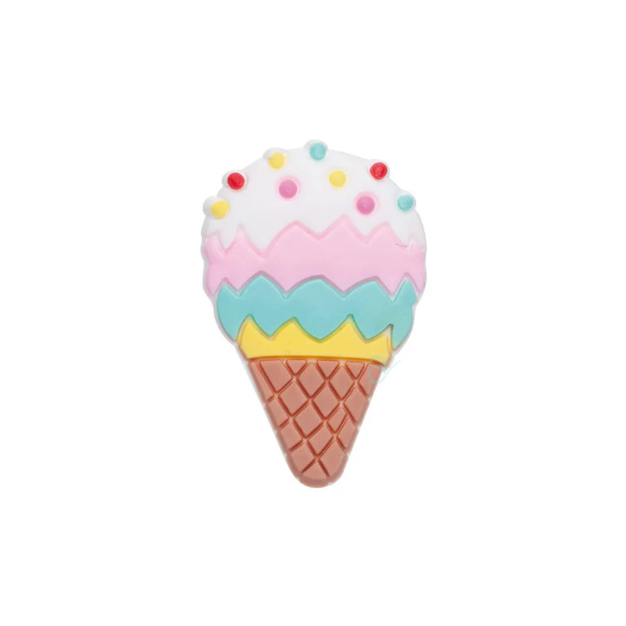 Aplique Sorvete Rosa Silicone - 3,5cm - 4 Un - Artegift - Rizzo - Home & Living