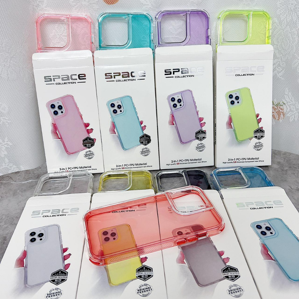 Capa Capinha Space Colorida Premium para Iphone 11 12 13 e 14 (Camera aberta Ou Fechada)