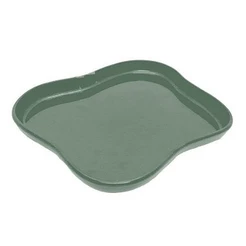 Bandeja Orgânica - 18x14,5 cm - Verde Musgo - 1 unidade - Só Boleiras - Rizzo